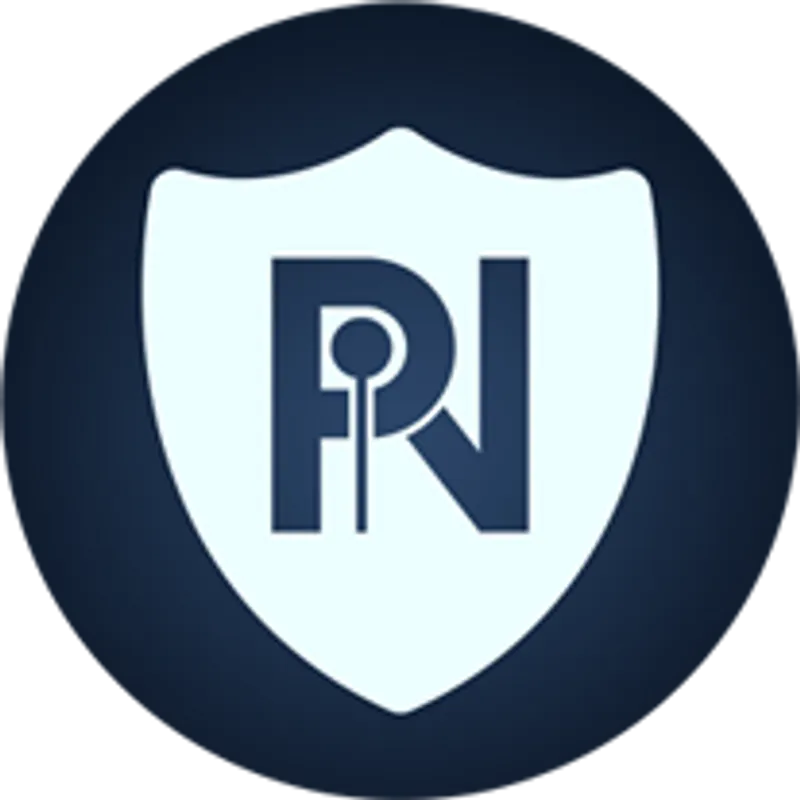 PIN Data's Logo - a shield with the PIN logo in the center